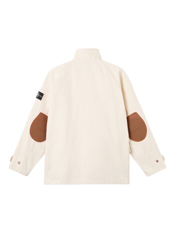 STONE ISLAND RAW BEAUTY NATURAL COTTON GABARDINE IVORY