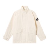 STONE ISLAND RAW BEAUTY NATURAL COTTON GABARDINE IVORY