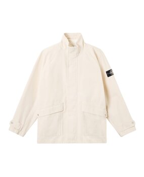 Stone Island STONE ISLAND RAW BEAUTY NATURAL COTTON GABARDINE IVORY