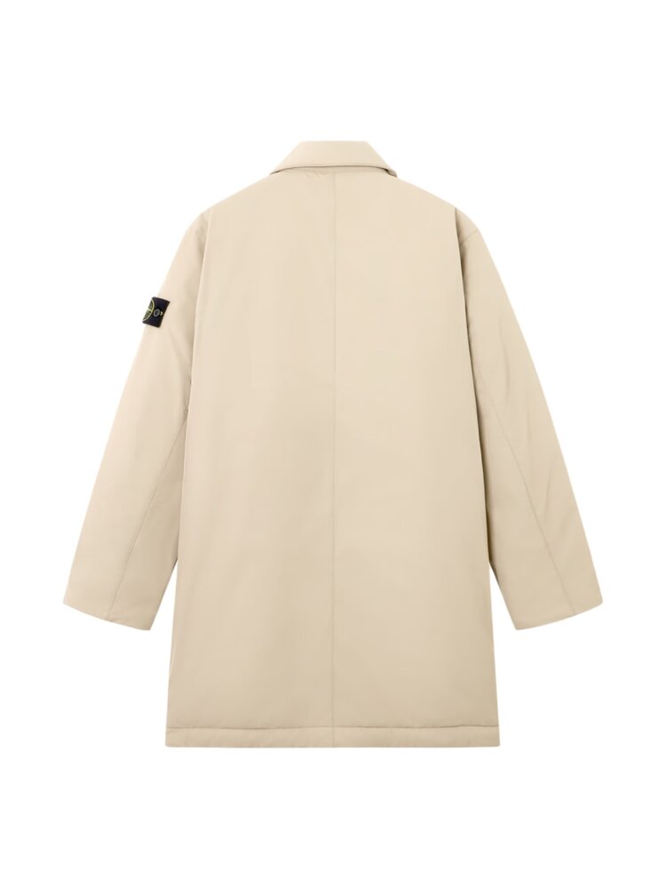 STONE ISLAND PADDED MICRO TWILL CAR COAT DESERT
