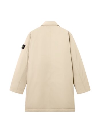 STONE ISLAND PADDED MICRO TWILL CAR COAT DESERT