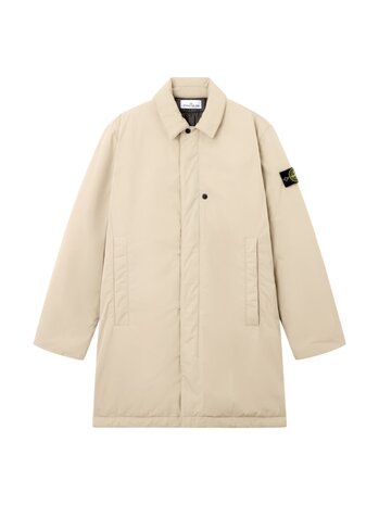 STONE ISLAND PADDED MICRO TWILL CAR COAT DESERT