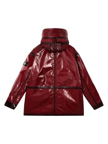 STONE ISLAND UNEVEN RIPSTOP PRISMATICO PARKA JACK DARK BURGUNDY