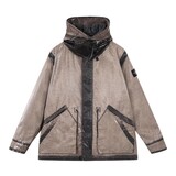 STONE ISLAND UNEVEN RIPSTOP PRISMATICO PARKA JACK PEARL GREY