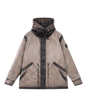 STONE ISLAND UNEVEN RIPSTOP PRISMATICO PARKA JACK PEARL GREY STONE ISLAND UNEVEN RIPSTOP PRISMATICO PARKA JACK PEARL GREY