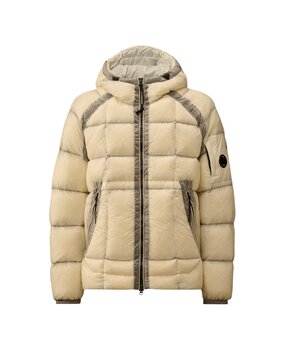 C.P. COMPANY D.D. SHELL HOODED DOWN PUFFER JACK PISTACHIO SHELL C.P. COMPANY D.D. SHELL HOODED DOWN PUFFER JACK PISTACHIO SHELL