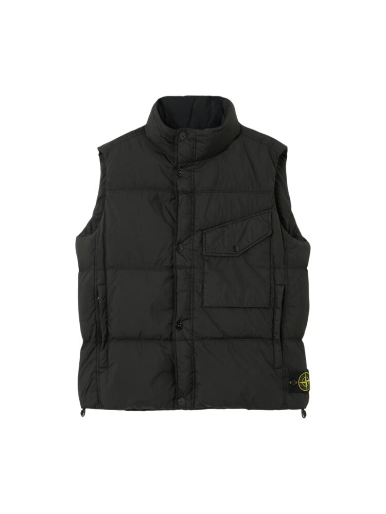 STONE ISLAND CRINKLE REPS NY BODYWARMER ZWART