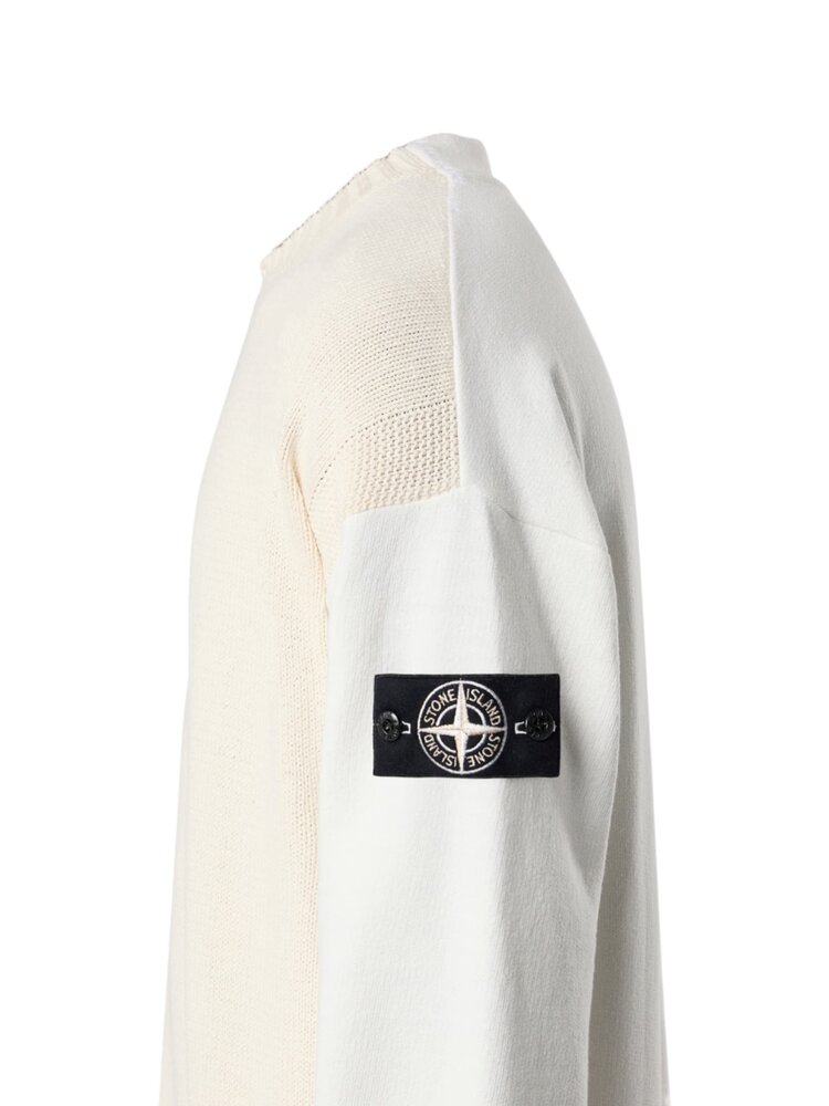 STONE ISLAND RAW BEAUTY MIXED FABRIC COTTON IVORY