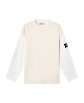 STONE ISLAND RAW BEAUTY MIXED FABRIC COTTON IVORY STONE ISLAND RAW BEAUTY MIXED FABRIC COTTON IVORY