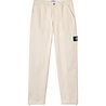 STONE ISLAND RAW BEAUTY NATURAL COTTON GABARDINE PANTALON IVORY STONE ISLAND RAW BEAUTY NATURAL COTTON GABARDINE PANTALON IVORY