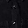 Stone Island STONE ISLAND ORGANIC COTTON CORDUROY 800 OVERSHIRT ZWART