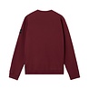 STONE ISLAND BRUSHED ORGANIC COTTON FLEECE SWEATER BURGUNDY ROOD STONE ISLAND BRUSHED ORGANIC COTTON FLEECE SWEATER BURGUNDY ROOD