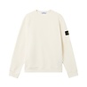 STONE ISLAND BRUSHED ORGANIC COTTON FLEECE SWEATER IVORY STONE ISLAND BRUSHED ORGANIC COTTON FLEECE SWEATER IVORY