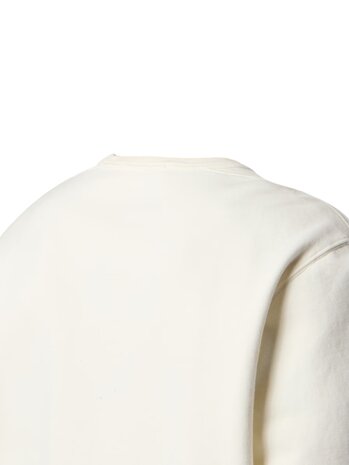 STONE ISLAND BRUSHED ORGANIC COTTON FLEECE SWEATER IVORY