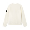 STONE ISLAND BRUSHED ORGANIC COTTON FLEECE SWEATER IVORY STONE ISLAND BRUSHED ORGANIC COTTON FLEECE SWEATER IVORY