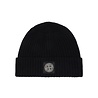STONE ISLAND LIGHT RWS GEELONG WOOL BEANIE ZWART STONE ISLAND LIGHT RWS GEELONG WOOL BEANIE ZWART
