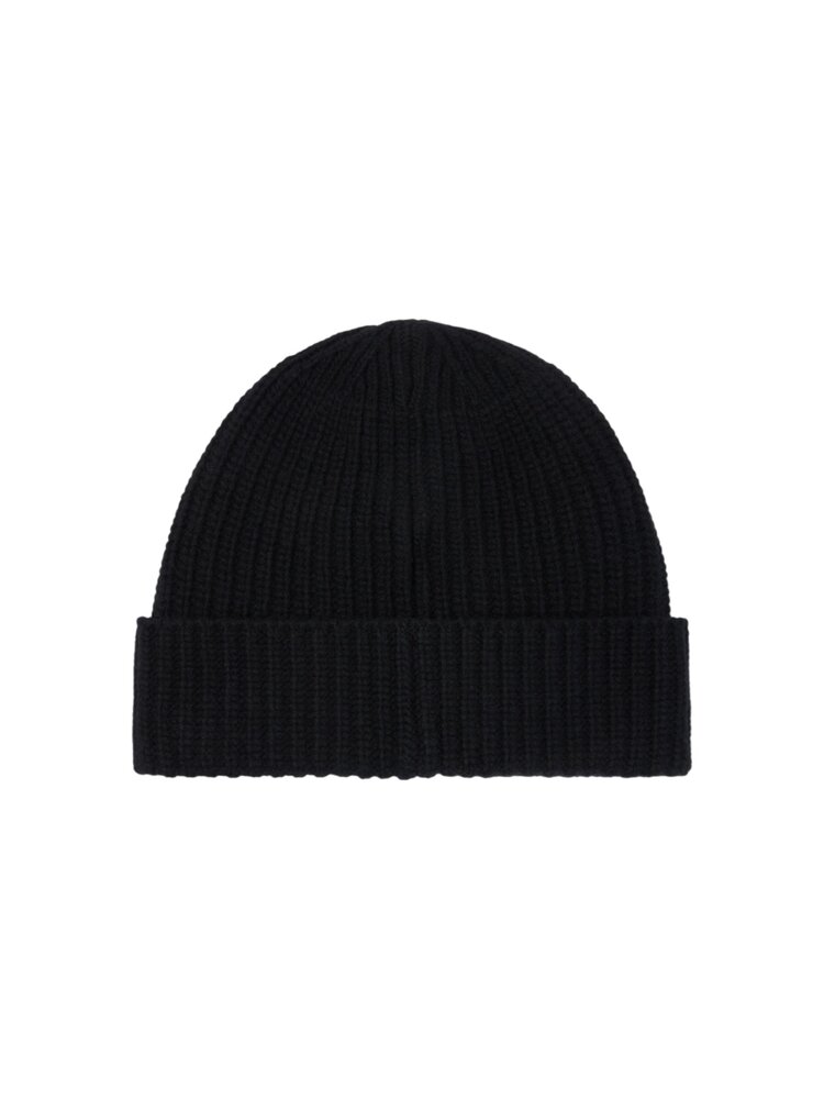 STONE ISLAND LIGHT RWS GEELONG WOOL BEANIE ZWART