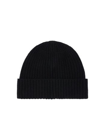 STONE ISLAND LIGHT RWS GEELONG WOOL BEANIE ZWART