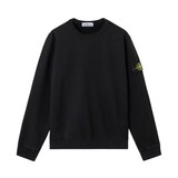 STONE ISLAND BRUSHED ORGANIC COTTON FLEECE SWEATER ZWART
