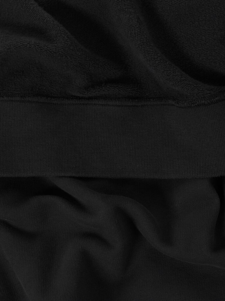 STONE ISLAND BRUSHED ORGANIC COTTON FLEECE SWEATER ZWART