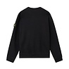 STONE ISLAND BRUSHED ORGANIC COTTON FLEECE SWEATER ZWART STONE ISLAND BRUSHED ORGANIC COTTON FLEECE SWEATER ZWART