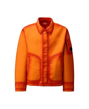 C.P. COMPANY FELTRO BI-FILM SHORT JACKET ORANJE C.P. COMPANY FELTRO BI-FILM SHORT JACKET ORANJE