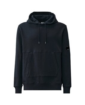 C.P. Company C.P. COMPANY DIAGONAL RAISED FLEECE HOODIE TOTAL ECLIPSE BLAUW