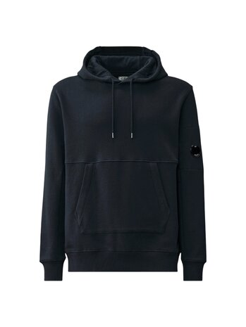 C.P. Company C.P. COMPANY DIAGONAL RAISED FLEECE HOODIE TOTAL ECLIPSE BLAUW