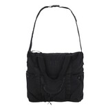 C.P. COMPANY TWILL SHOULDER BAG ZWART