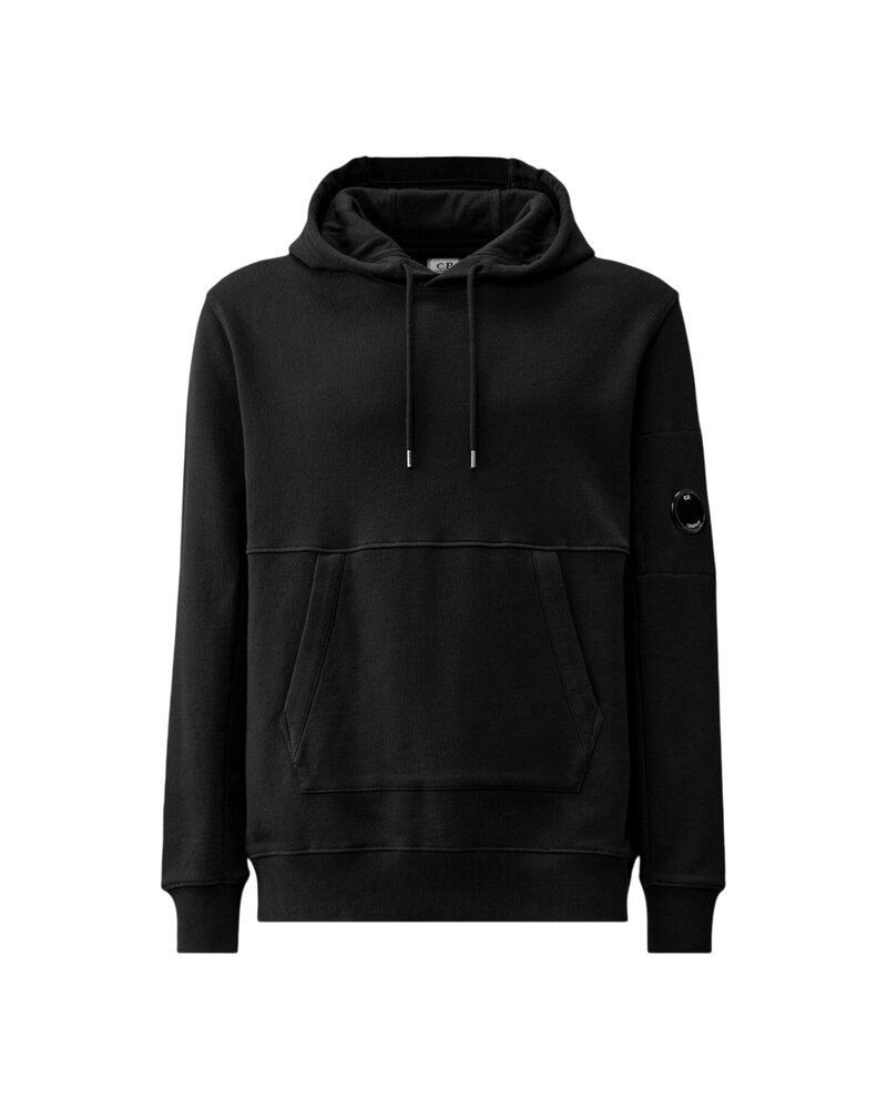 C.P. Company C.P. COMPANY DIAGONAL RAISED HOODIE ZWART