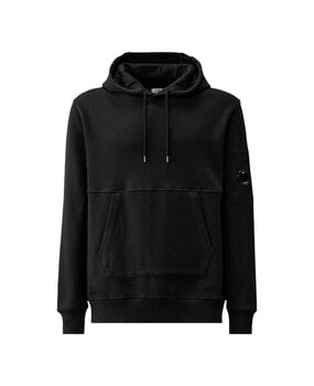 C.P. Company C.P. COMPANY DIAGONAL RAISED HOODIE ZWART