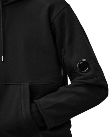 C.P. Company C.P. COMPANY DIAGONAL RAISED HOODIE ZWART