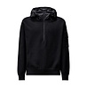 C.P. COMPANY METROPOLIS SERIES EXTRAFINE MERINO HOODED PULLOVER ZWART C.P. COMPANY METROPOLIS SERIES EXTRAFINE MERINO HOODED PULLOVER ZWART