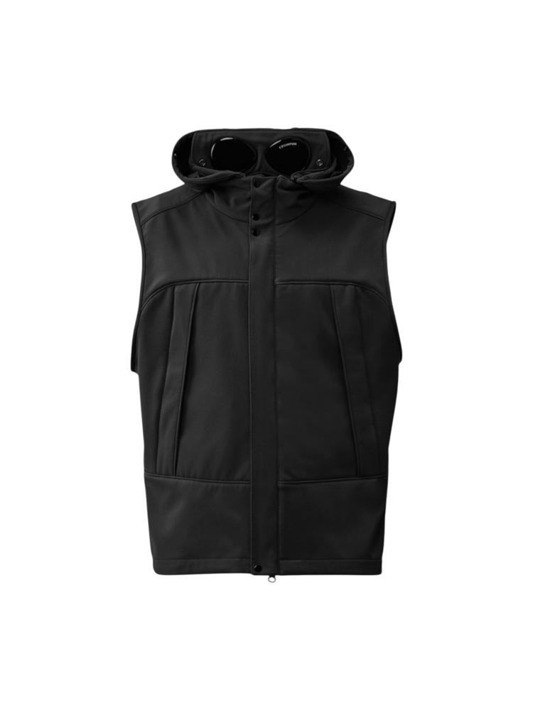 C.P. Company C.P. COMPANY SHELL-R GOGGLE GILET BODYWARMER ZWART