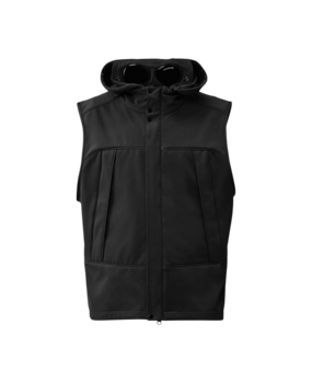 C.P. COMPANY SHELL-R GOGGLE GILET BODYWARMER ZWART
