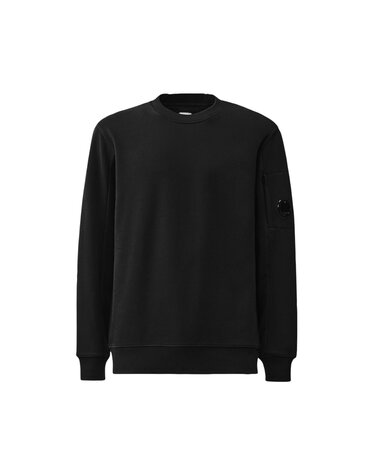 C.P. Company C.P. COMPANY DIAGONAL RAISED FLEECE SWEATER ZWART