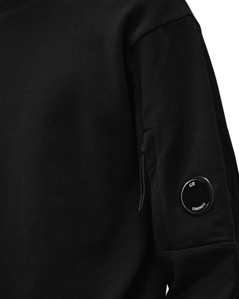 C.P. Company C.P. COMPANY DIAGONAL RAISED FLEECE SWEATER ZWART
