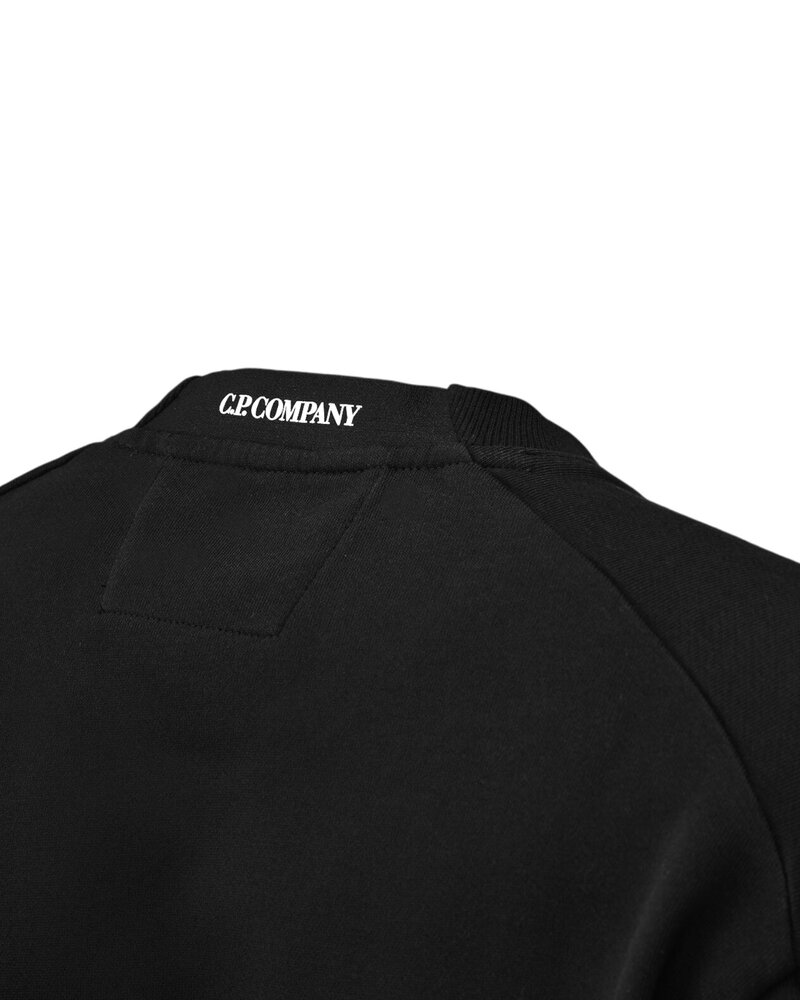C.P. Company C.P. COMPANY DIAGONAL RAISED FLEECE SWEATER ZWART