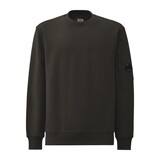 C.P. COMPANY DIAGONAL RAISED FLEECE SWEATER DARK SHADOW GREY