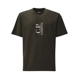 C.P. COMPANY SHORT SLEEVE T-SHIRT DARK SHADOW GREY