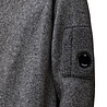 C.P. COMPANY FLEECE KNIT CREWNECK SWEATER GRIJS MELANGE C.P. COMPANY FLEECE KNIT CREWNECK SWEATER GRIJS MELANGE