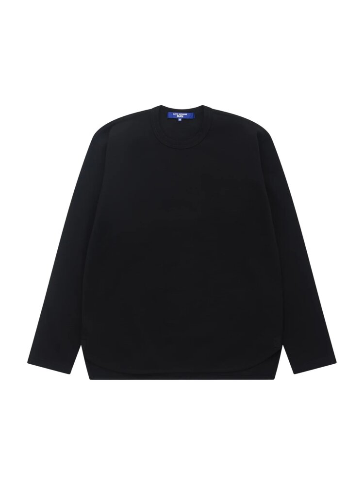 Commes des Garcons Junya Watanabe COMME DES GARÇONS JUNYA WATANABE WOOL BLEND LONGSLEEVE SHIRT ZWART Commes des Garcons Junya Watanabe COMME DES GARÇONS JUNYA WATANABE WOOL BLEND LONGSLEEVE SHIRT ZWART