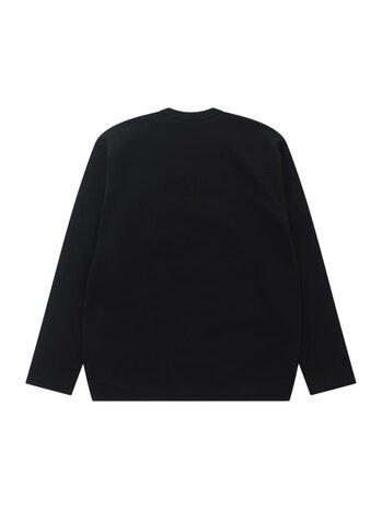 Commes des Garcons Junya Watanabe COMME DES GARÇONS JUNYA WATANABE WOOL BLEND LONGSLEEVE SHIRT ZWART Commes des Garcons Junya Watanabe COMME DES GARÇONS JUNYA WATANABE WOOL BLEND LONGSLEEVE SHIRT ZWART