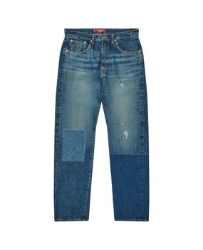 Commes des Garcons Junya Watanabe COMME DES GARÇONS JUNYA WATANABE LEVI'S TWO-TONED JEANS INDIGO BLAUW Commes des Garcons Junya Watanabe COMME DES GARÇONS JUNYA WATANABE LEVI'S TWO-TONED JEANS INDIGO BLAUW