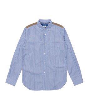Commes des Garcons Junya Watanabe COMME DES GARÇONS JUNYA WATANABE COTTON STRIPE X NYLON TAFFETA BLUE STRIPE Commes des Garcons Junya Watanabe COMME DES GARÇONS JUNYA WATANABE COTTON STRIPE X NYLON TAFFETA BLUE STRIPE