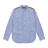 Commes des Garcons Junya Watanabe COMME DES GARÇONS JUNYA WATANABE COTTON STRIPE X NYLON TAFFETA BLUE STRIPE Commes des Garcons Junya Watanabe COMME DES GARÇONS JUNYA WATANABE COTTON STRIPE X NYLON TAFFETA BLUE STRIPE