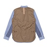 Commes des Garcons Junya Watanabe COMME DES GARÇONS JUNYA WATANABE COTTON STRIPE X NYLON TAFFETA BLUE STRIPE Commes des Garcons Junya Watanabe COMME DES GARÇONS JUNYA WATANABE COTTON STRIPE X NYLON TAFFETA BLUE STRIPE
