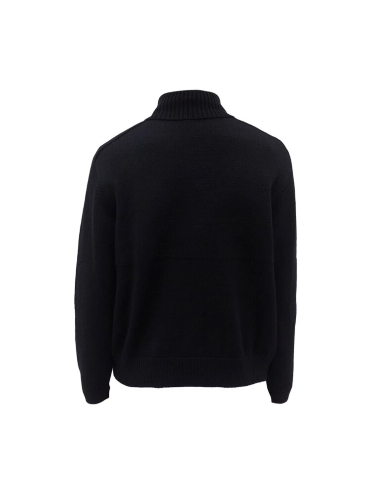 Commes des Garcons Junya Watanabe COMME DES GARÇONS JUNYA WATANABE ROLL NECK PULLOVER ZWART Commes des Garcons Junya Watanabe COMME DES GARÇONS JUNYA WATANABE ROLL NECK PULLOVER ZWART
