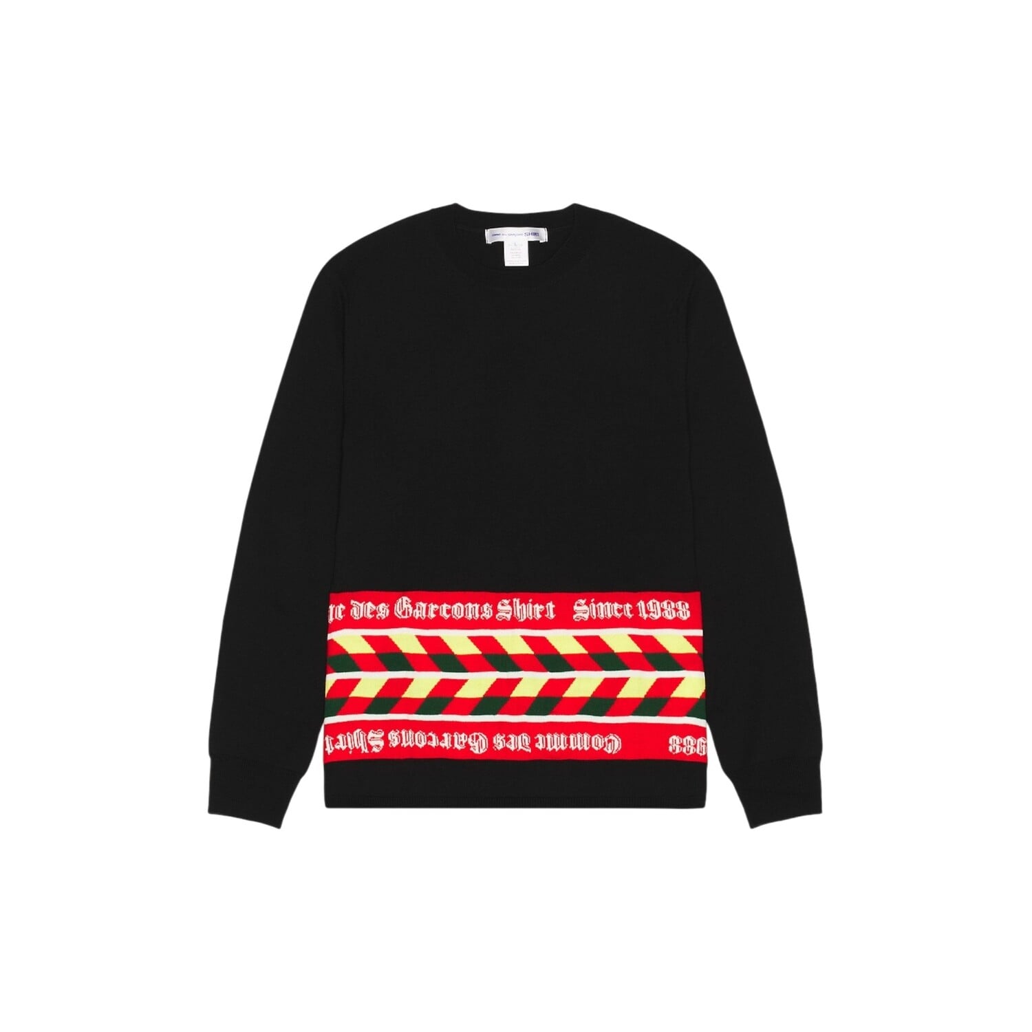 COMME DES GARÇONS SHIRT SCARF PULLOVER ZWART - Vic