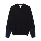 COMME DES GARÇONS SHIRT FOREVER CONTRAST PULLOVER ZWART
